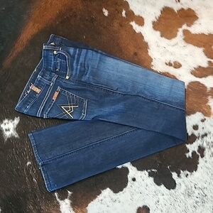 7 FAMK 28 A Pocket Dark Wash Jeans